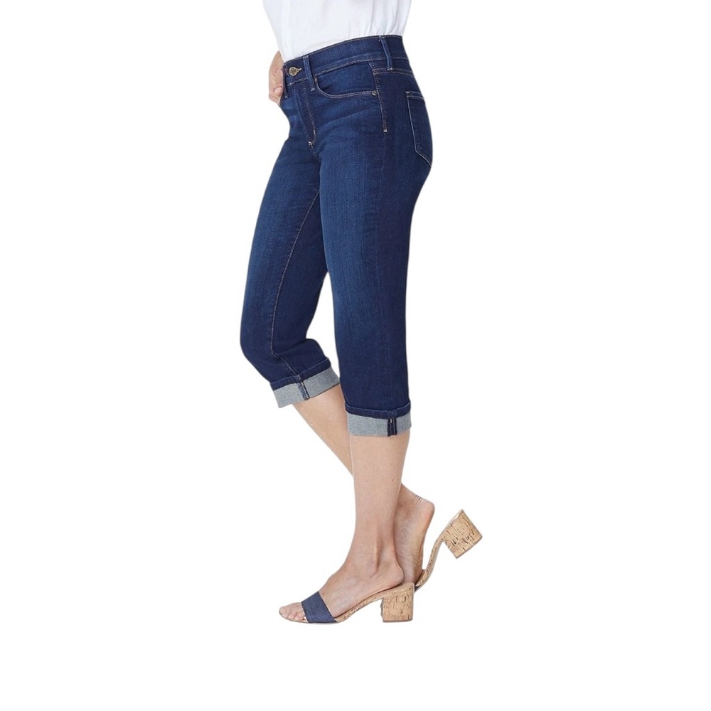 NYDJ NWT Marilyn Crop cuff bezel Jean size 10 - Picture 3 of 8